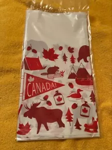 Canada Table Cover Plastic with Canadian Flare - (NEW) - 54" W x 102" L - Picture 1 of 1