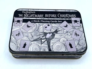 Tim Burton NIGHTMARE BEFORE CHRISTMAS Unopened Playing Cards in TIN Neca 2 Decks - Picture 1 of 3