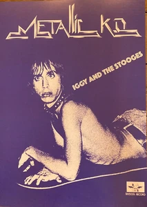 The Iggy Pop & Stooges poster - Metallic KO promo Fantastic new A2 size reprint - Picture 1 of 2