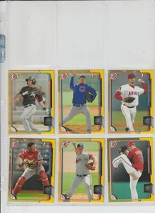 2015 BOWMAN BASEBALL BOWMAN PROSPECTS (YELLOW BOARDER) 22-CARD LOT W/K.SCHWARBER - Picture 1 of 4
