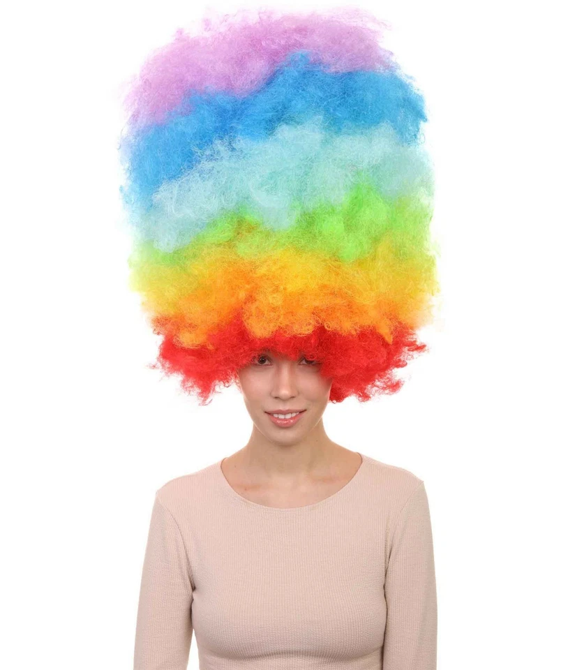 Peluca Jumbo Afro para Mujer - Peluca Fiesta Juegos con disfraces de Halloween de gran tamaño - TAMAÑO SÚPER Foto 1 de 4