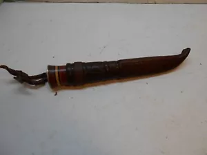 vintage lisakki jarvenpaa oy stianless rinland pukko hunting knife - Picture 1 of 7