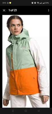 $320 The North Face Plus Freedom Insulated Women's Jacket Size 1X Sage/Mandarin - Image 1 of 4