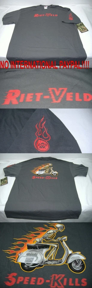 Nueva Camiseta Para Hombres Rara Rick RIETVELD GRANDE Speed Kills Ghost Rider Carbón Foto 1 de 1