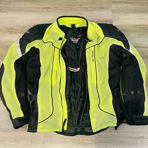 Chaqueta de aire Tourmaster Sonora 3/4 para hombre mediana MD 42 verde/amarillo de seguridad con forro - Imagen 1 de 9