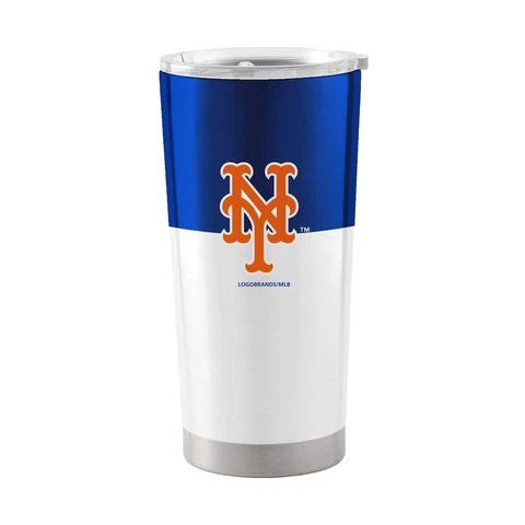 New York Mets 20oz. Colorblock Stainless Steel Tumbler Cover