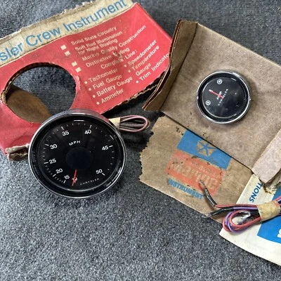 Medidores MPH y AMP genuinos NOS Chrysler Marine Boat  Foto 1 de 4