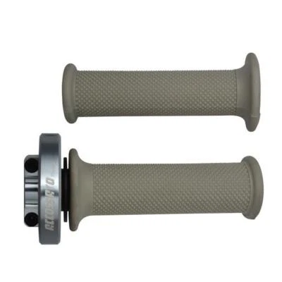 Comando gas rapido Accossato titanio manopole argento - Immagine 1 di 4