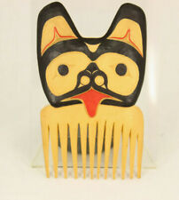 New ListingHand Carved Wooden Bear Comb by Maury Clark, Nishga Tribe, British Columbia