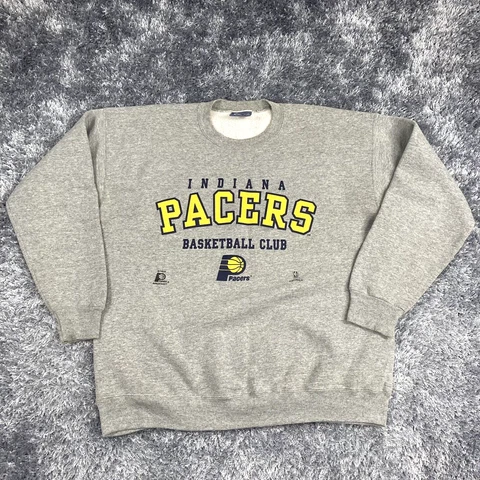 Vintage Indiana Pacers Sweater Mens Extra Large Gray Lee Sport Basketball Adult Cover