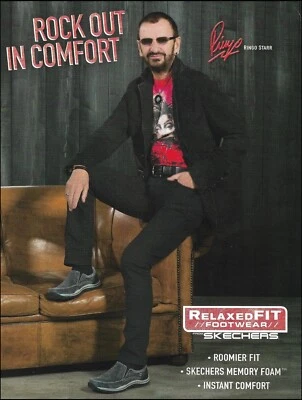 Anúncio de calçados The Beatles Ringo Starr 2015 Skechers ajuste relaxado - Imagem 1 de 3