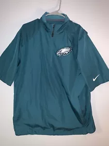 Philadelphia eagles giacca da ginnastica camicia media large Nike verde 1/4 zip - Foto 1 di 10