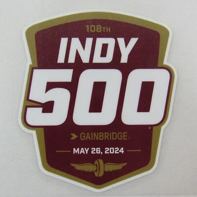 2024 Indianapolis 500 Decal 108TH Running Event Collector Perfect Cut - Image 1 of 4