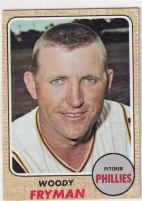 1968 TOPPS WOODY FRYMAN PHILLIES #112 (REVIEW PICS) (VG-EX) (AA)-301 - Image 1 of 2