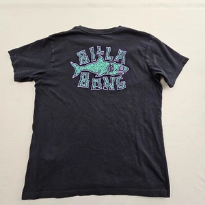 Billabong Shark Black Premium Short Sleeve Cotton T-Shirt Boys L - Picture 1 of 9