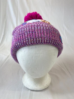 Niñas pequeñas Gorro Paw Patrol Pom Pom Tejido Top Nickelodeon Charcters Púrpura Foto 1 de 4