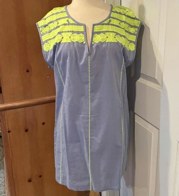 NOVO J Crew Maiô Bordado Vestido Cobertura Boho Hippie Resort FUNCIONA GRANDE Tamanho P - Imagem 1 de 4