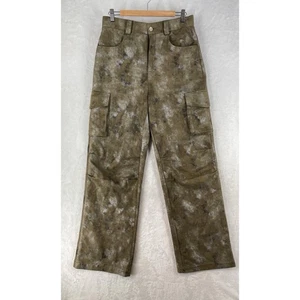 Pantaloni MNML adulti 30x32 mimetici larghi bicolore scamosciati tasca cargo nuovi senza etichette $78 - Foto 1 di 17