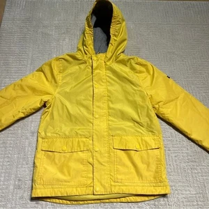 Oshkosh Kids Yellow Hooded Rain Jacket Size 12 - Picture 1 of 7
