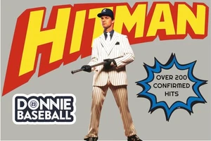 Don Mattingly Hitman Poster Art Print Metal Sign 12x8in Vintage Yankees Old l - Picture 1 of 9