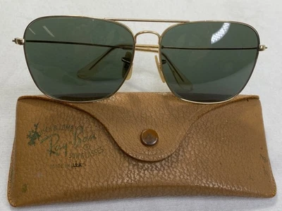 GAFAS DE SOL VINTAGE RAY BAN B&L PILOTO AVIADOR SEGUNDA GUERRA MUNDIAL 1/10 12K GF CON ESTUCHE Foto 1 de 4