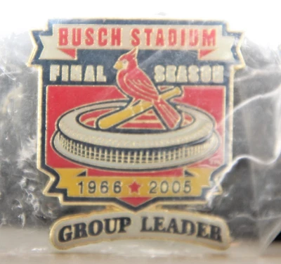 St Louis Cardinals Busch Stadium Final Season 1966-2005 Lapel Pin Enamel MLB - Image 1 of 2