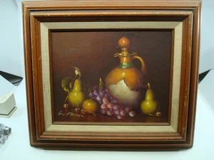 VTG Framed Original Oil on Canvas Still Life Artist Signed Roger Van Damme - Picture 1 of 16