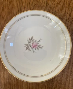 VTG Noritake China Set Of 6 DARYL FRUIT BOWL 5 1/2" Pink Rose Gold Rim #5510 - Picture 1 of 6