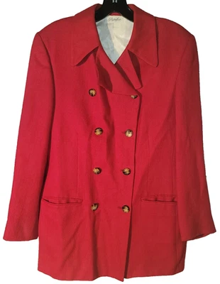 Loro Piana & Co of Italy Pietrafesa 100% Worsted Camel Hair Red Blazer size 4 - Image 1 of 4