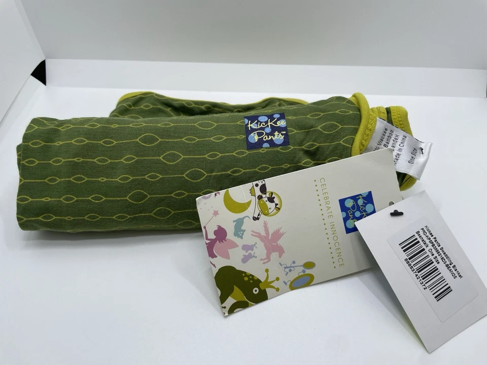 Kickee Pants Swaddling Blanket Beanstalk Spring 2016 Bamboo NWT - Image 1 of 1