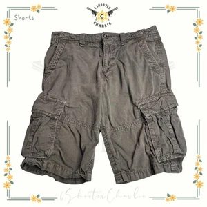 American Eagle Outfitters Men's Longer Length Cargo Shorts Gray Size 31 Cotton - Picture 1 of 8