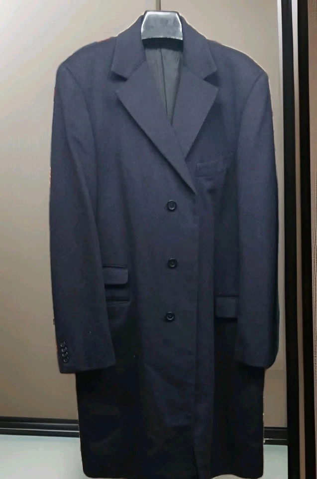 ¡NUEVO Abrigo Vintage Gianni Versace Doble Pecho! e 54 ¡Cachemira de la Marina de los Estados Unidos!  Foto 1 de 4