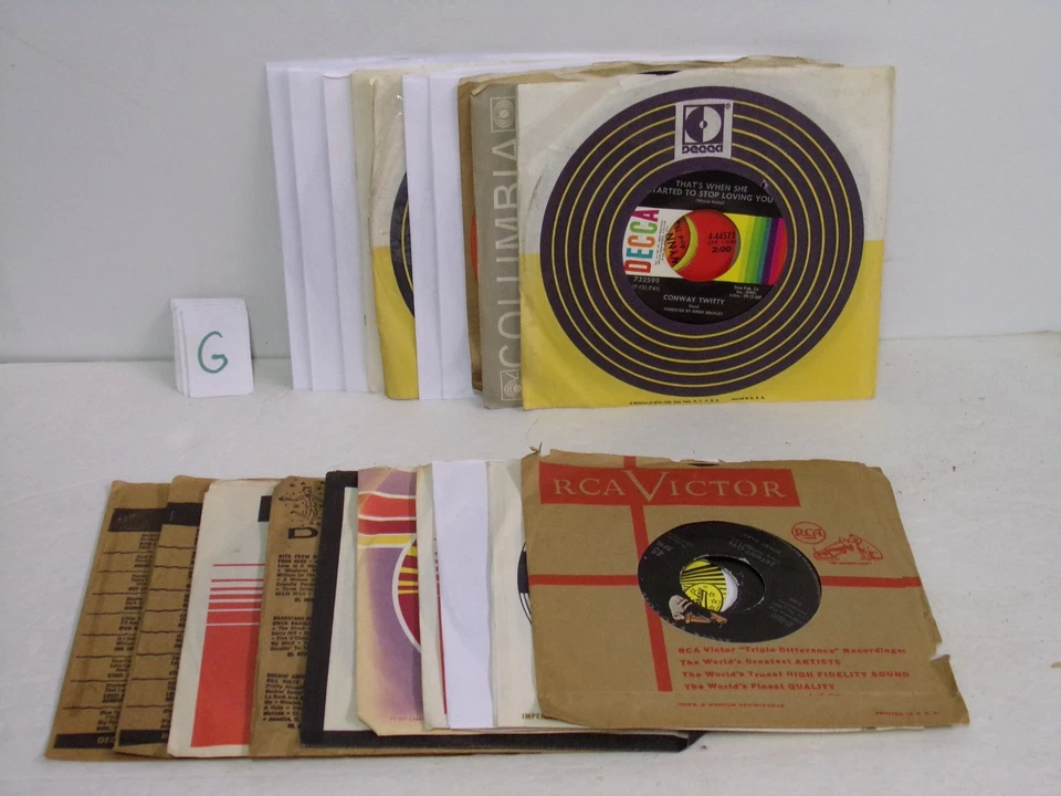 Honky Tonk / Bluegrass Lot Of 20 - 45 RPM Records - Image 1 of 1