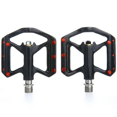 1 pair Carbon Fiber Road Mountain Urban Bike Pedals Bicycle flat Pedal - Image 1 of 4