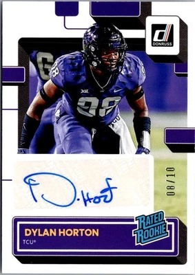 2023 Panini Chronicles Draft Picks DYLAN HORTON Rated Rookie Auto Gold /10 - Image 1 of 2