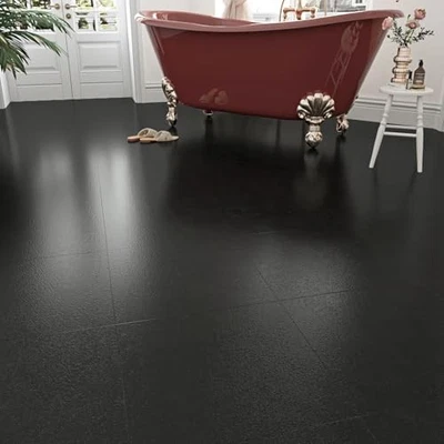  Suelo de baldosas de mármol gris negro pelar y pegar para 5 baldosas 5 gris Mable Foto 1 de 4