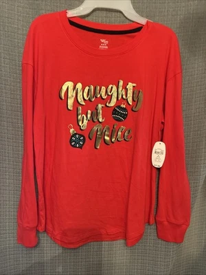 Secret Treasures Nuevo Top Para Mujer PullOver Travieso Pero Bonito Navidad Mediano 8-10 Foto 1 de 3