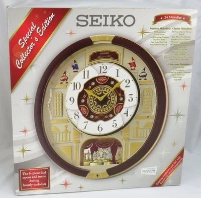 Seiko Collector's Edition Melodies in Motion Wall Clock QXM554BR - excellent - Image 1 of 4