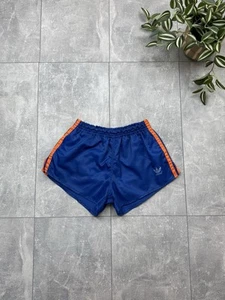 Rare Color Vintage Adidas West Germany Blue/Orange Shorts 80s Sports Running D5 - Picture 1 of 19