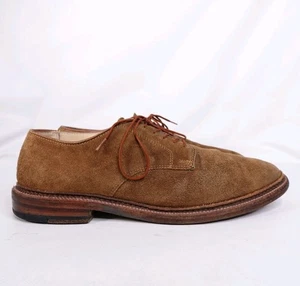 Alden 293367 Snuff Suede Plain Toe Blucher sz 8 B/D Barrie Last Made In USA - Picture 1 of 14