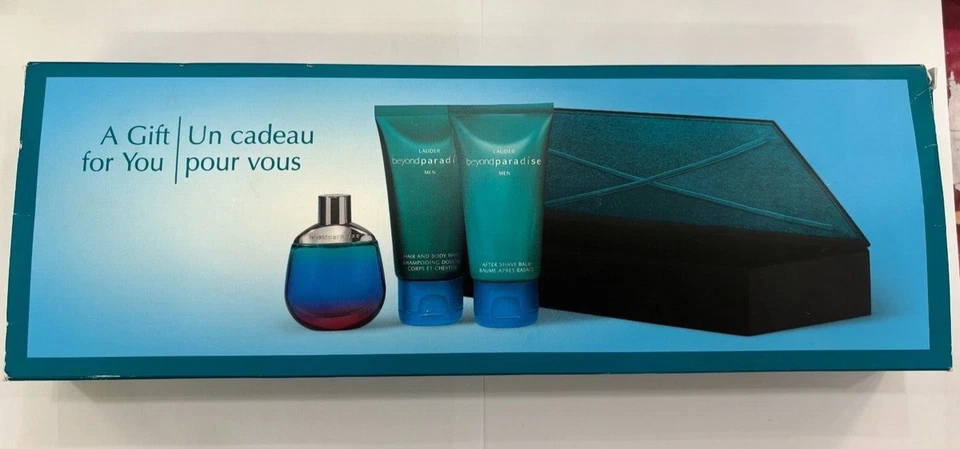 Beyond Paradise Lauder Juego de Regalo para Hombres EDT 0.5oz, Bálsamo para Afeitar Tras 1.7oz, Lavado Corporal 1.7 Foto 1 de 1