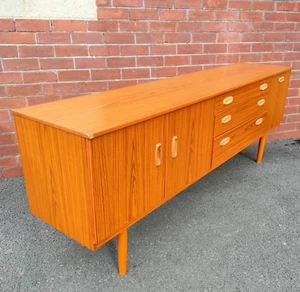 Vintage Mid Century Schreiber Long John Sideboard With Drinks Cabinet - Picture 1 of 16