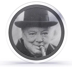 Niue 2 $ 2025 Winston Churchill  Icons  1  Oz Silber 999 Proof Like - Bild 1 von 7