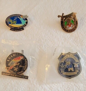 4 Shriner- LULU Pins varies - Lot, ALL new , Mostly 4" - Picture 1 of 6
