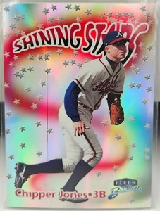 CHIPPER JONES 1999 FLEER BRILLIANTS SHINING STARS PULSARS 1:400 SP BRAVES HOF - Picture 1 of 2