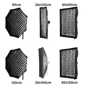 Einbau Standard Softbox mit Wabengitter Diffusionsschichten silber innen - Bild 1 von 33