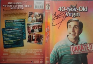 STORMY DANIELS signed THE 40 YEAR OLD VIRGIN DVD with PICTURE PROOF! - Picture 1 of 1