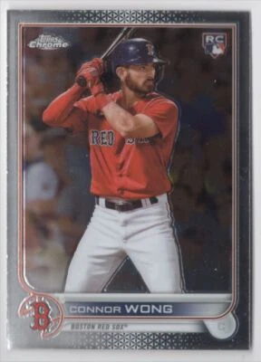 2022 Topps Chrome ROOKIE Connor Wong Rookie Boston Red Sox #39 R119 - Image 1 of 2