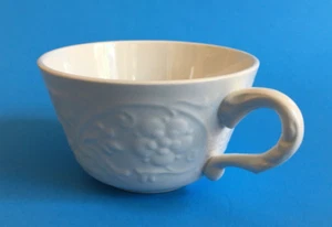 Copa Laveno Solo Piedra Diamante Patrón Renacentista Blanco En relieve Hecho en Italia - Imagen 1 de 7