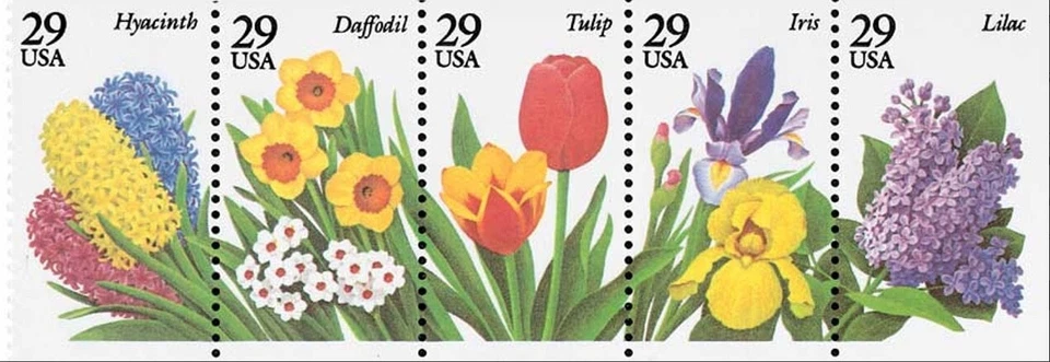 United States 29¢ Garden Flowers Postage Stamp #2760-64 Mint Pack of 100 - Image 1 of 1